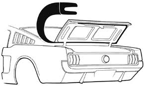 1965 1966 Mustang Fastback Decklid / Trunk Weatherstrip