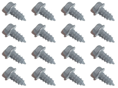 1965 1966 Mustang Fender Splash Shields Fasteners 16 pcs