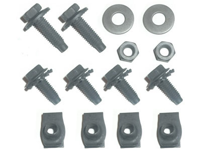1965 1966 Mustang Front Bumper Guard Fasteners 14 pcs