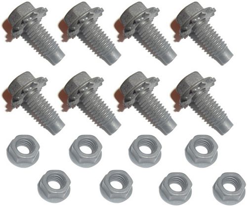 1965 1966 Mustang Cowl Braces Fasteners 16 pcs
