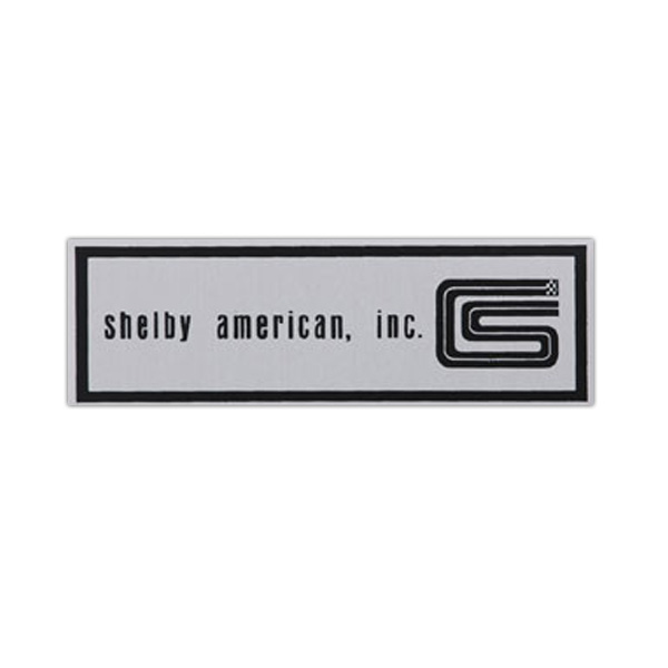 1965 1966 Mustang Shelby Sill Scuff Step Plate Logo Plate
