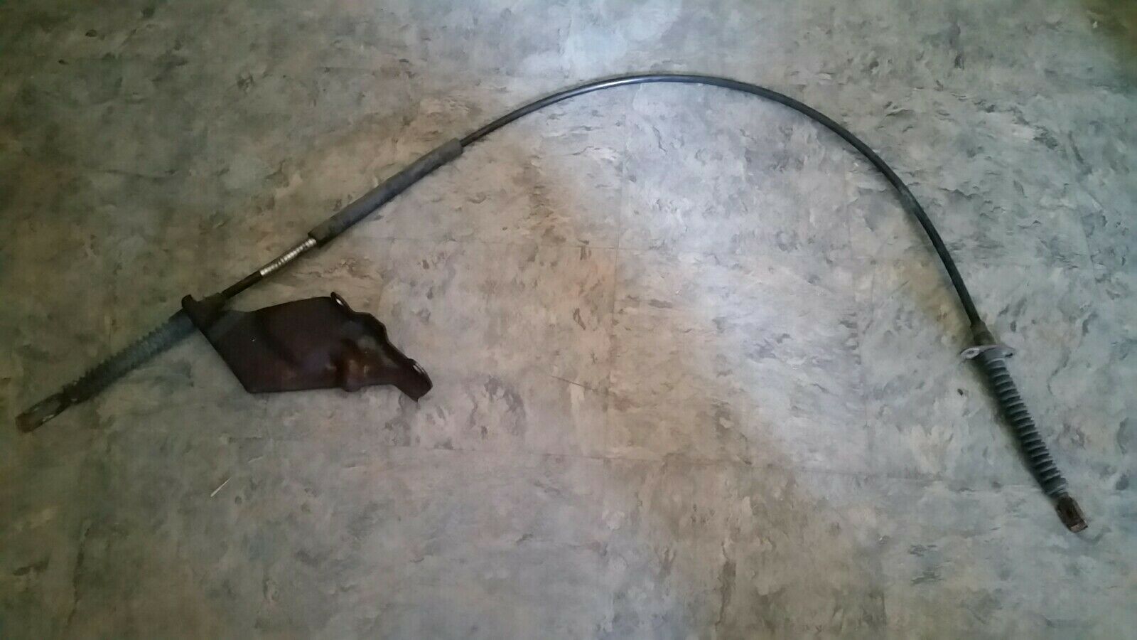 1986 - 1993 Mustang AOD Shifter Cable with Bracket Ford E6ZZ-7E395-A