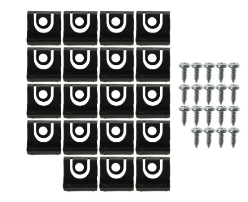 1964 1/2 1965 Mustang Coupe Rear Window Molding Clip Kit